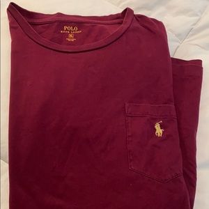 Polo Ralph Lauren xL maroon tshirt